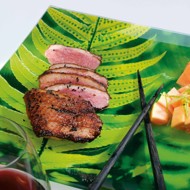 Утка с медом и папайей