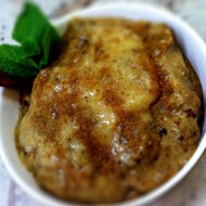 Утренний мусс из банана и ореховой пасты с корицей