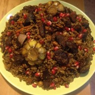 Узбекский плов с бараниной и нутом