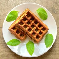 Вафли с морковью и бананом