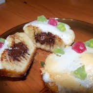 Ванильные кексы с шоколадной начинкой