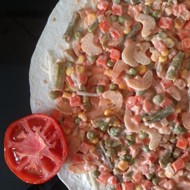 Вегетарианская кесадилья с творожным сыром