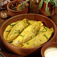 Вегетарианские голубцы с карри