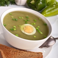 Венгерский суп-пюре из шпината со сливками