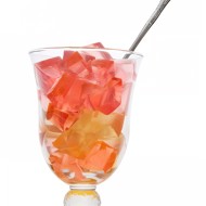 Винное желе с кусочками цитрусов