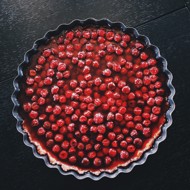 Вишневый пирог из творожного теста