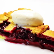 Вишневый пирог на песочном тесте