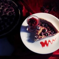 Вишневый пирог с заварным кремом