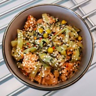 Вкуснейший кето-вок с ширатаки