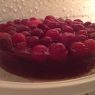 Яблочное желе с чаем и цельной клюквой