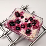 Ягодный кето-кекс в микроволновке