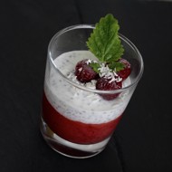 Ягодный пудинг с семенами чиа