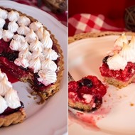 Ягодный тарт с меренгой