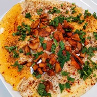 Яичница с лисичками