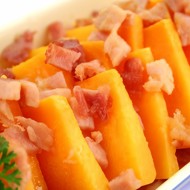 Закуска из тыквы с грушами и беконом