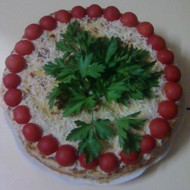 Закусочный торт из кабачка