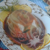 Заливное из кальмаров