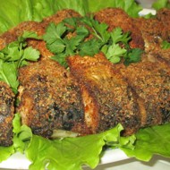 Запеченная скумбрия в сухарях