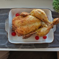 Запеченная курица с хрустящей корочкой