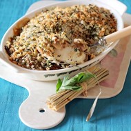 Запеченная треска с зеленью