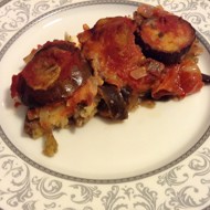 Запеченные баклажаны с сыром и помидорами