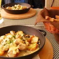 Запеченный картофель в яйце