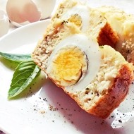 Запеченный омлет с куриным филе