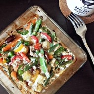 Запеченный омлет с овощами