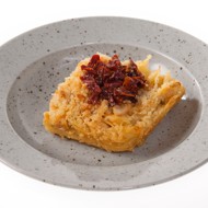 Запеканка из яичной лапши c курицей