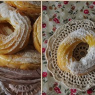 Заварные кольца с творожным кремом