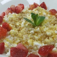 Завтрак из творога и пророщенной гречки