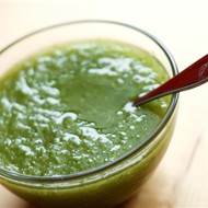 Зеленый сельдерейный суп-пюре