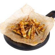 Жареная кольраби с приправами