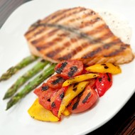 Жареные перцы с чесноком