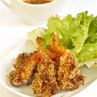 Жареные креветки «Пять специй»