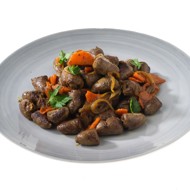 Жареные куриные сердечки