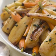 Жареный пастернак с петрушкой