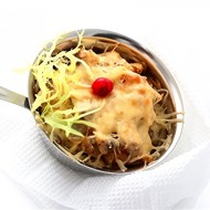 Жюльен из курицы с маслинами