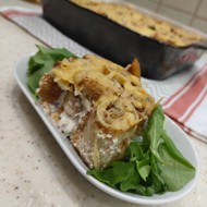 Запеченные блины с жюльеном