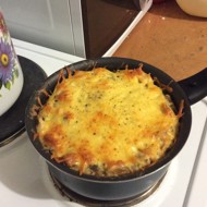 Жюльен с курицей и шампиньонами