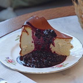 Баскский чизкейк с творогом