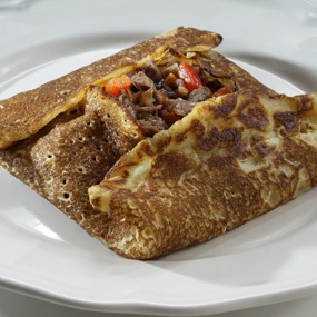 Блины с мясной начинкой