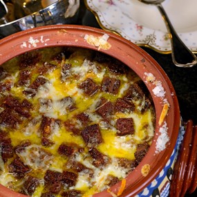 Чаудер с бородинскими сухариками