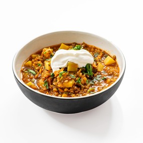 Чечевичный суп с овощами