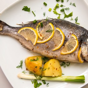 Дорада с лимоном