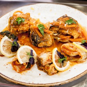 Форель с кимчи