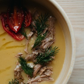 Гороховый суп с телятиной