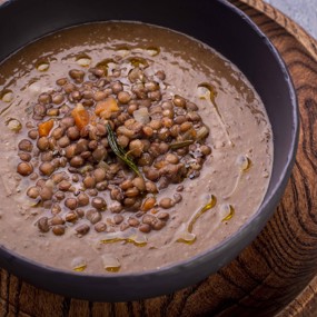 Итальянский суп с чечевицей