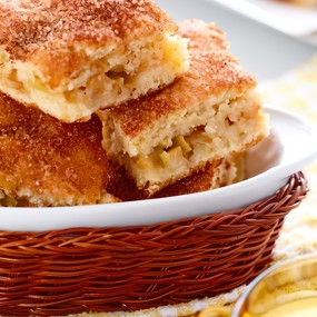 Яблочный кугель с мацой