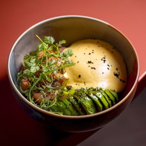 Киноа с лососем